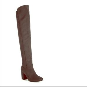 Treasure & Bond Gray Suede OTK Boots